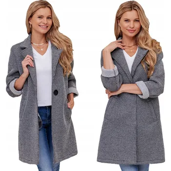 Dámský kabát Soprato dámský kabát vícebarevný klasický bez kapuce 8153 s knoflíkem, na knoflíky přechodný univerzální velikost