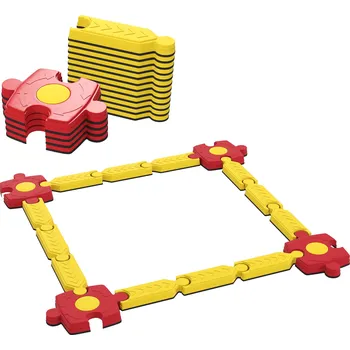 kreativní sada AIYAPLAY Dětská sada kladin AIYAPLAY, přizpůsobitelná, plastová, flexibilní díly, žlutá+červená