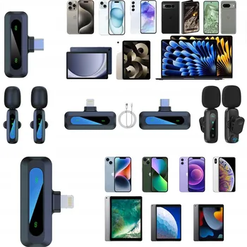 Mikrofon Bezdrátový mikrofon J3, jeden pro dva, konektor T-C, konektor Apple