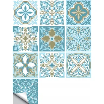 Úložný box SAMOLEPICÍ PANEL PATCHWORK PVC DLAŽDICE SADA 10 KUSŮ 20x20cm