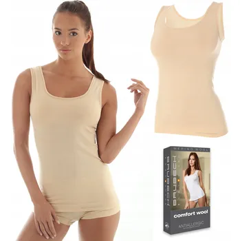 Podprsenka Tričko dámské bez rukávů BRUBECK COMFORT WOOL L