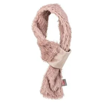 Šála Vánoční hebká šála, plyš, starorůžová - 90 cm