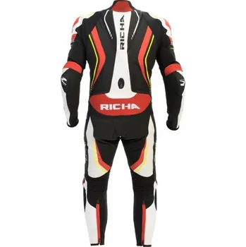 Moto kombinéza Moto kombinéza RICHA FRANCORCHAMPS jednodílná červená/fluo žlutá - nadměrná velikost 2H96085837