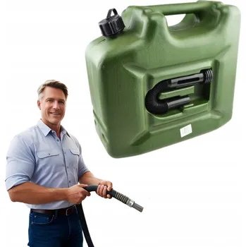Kanystr PLASTOVÝ KANISTR NA PALIVO OLEJ 10L + TRYCHTÝŘ