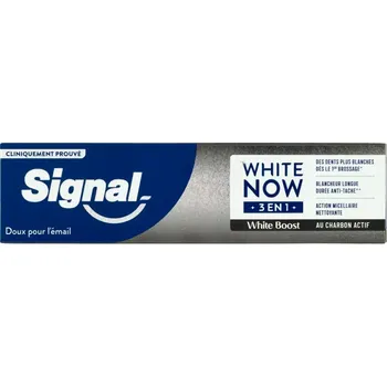 zubní pasta Signal White Now 3-in-1 White Boost bělicí zubní pasta 75 ml