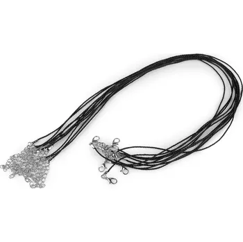 Hobby drát Kroucená šňůrka s karabinkou délka 45 cm Varianta: 3 černá, Balení: 2 ks