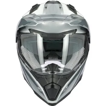 Helma na motorku Moto přilba ASTONE CROSSMAX OURAGAN stříbrná 2H63749741