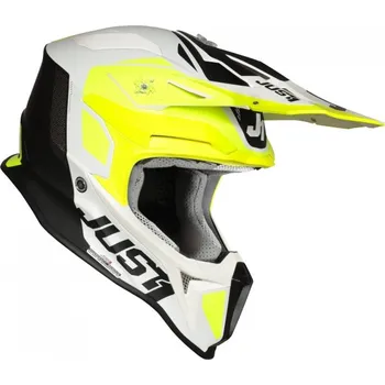 Helma na motorku Moto přilba JUST1 J18 PULSAR neonově žluto/bílo/černá 2H87115845