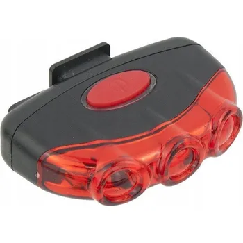 Cyklosvítilna VÝKONNÁ ZADNÍ LAMPA XC-170R USB 3 LED NABÍJENÁ PŘES USB