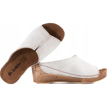 Dámské pantofle Dámské Nazouváky INBLU NG-02 béžové r38