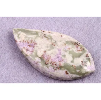 Přírodní kámen Kabošon Vesuvianite č.6393 (44x22x7mm)