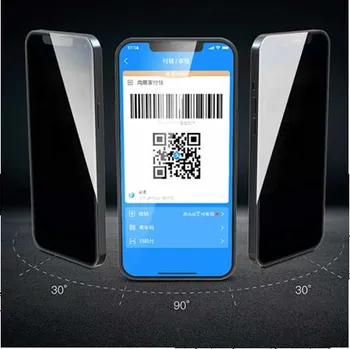 Deví ochranné sklo Real Series Privacy pro iPhone 12 mini - Black Frame