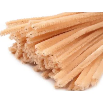 Věnec Chlupaté drátky na tvoření Ø6 mm délka cca 30 cm Varianta: 19 (A020) hnědá nejsvětlejší, Balení: 20 ks