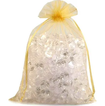 Dárková taška Dárkový pytlík 20x26 cm organza Varianta: 1 zlatá, Balení: 100 ks