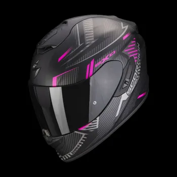 Auto-moto Moto přilba SCORPION EXO-1400 EVO AIR SHELL matná černo/růžová 2H61352650