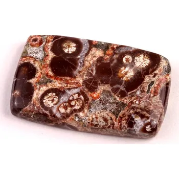 Přírodní kámen Kabošon Mushroom Green Jade č.6399 (35x21x6mm)