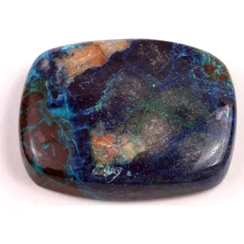 Přírodní kámen Kabošon Azurite Shattuckite č.6434 (35x27x8mm)