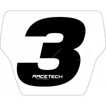 Nálepka na moto RTECH číslo uni černá velká R-NUMSIZ30 2H57828372