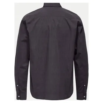 Pánská košile Only & Sons pánská košile ležérní s dlouhým rukávem regular střih bavlna velikost L