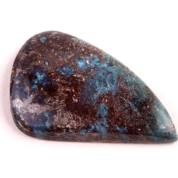 Přírodní kámen Kabošon Azurite Shattuckite č.6442 (39x24x6mm)