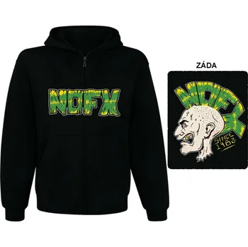 Pánská mikina NOFX - mikina s kapucí a zipem 2