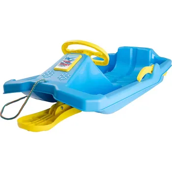 Boby Boby plastové s volantem NIKO modré, žlutá lyžina a volant