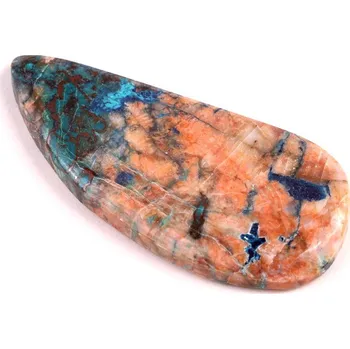 Sběratelství Kabošon Azurite Shattuckite č.6424 (55x25x5mm)