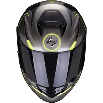 Motodoplněk Moto přilba SCORPION EXO-3000 AIR CREED titanovo/černo/neonově žlutá 2H70824180
