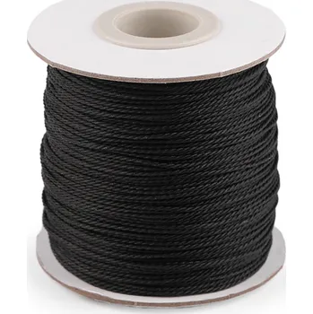Výtvárné potřeby Šňůrka nylonová kroucená Ø1 mm k tvoření a výrobě šperků Varianta: 6 černá, Balení: 1 ks