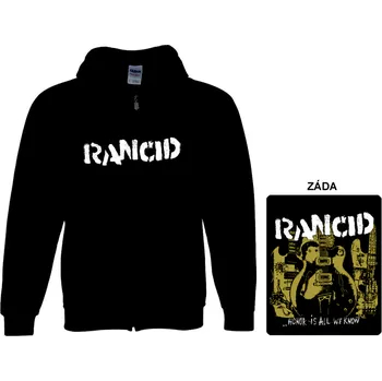 Pánská mikina Rancid - mikina s kapucí a zipem 2