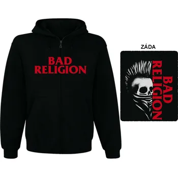 Pánská mikina Bad Religion - mikina s kapucí a zipem 1