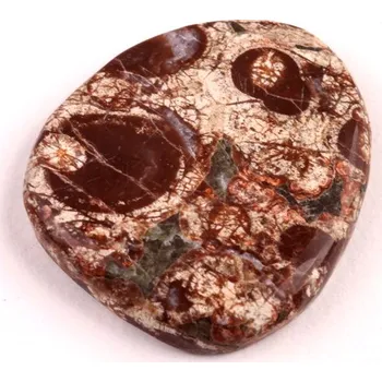 Přírodní kámen Kabošon Mushroom Green Jade č.6408 (27x25x5mm)