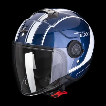 Motodoplněk Moto přilba SCORPION EXO-CITY SCOOT tmavě modro/bílá 2H90374898