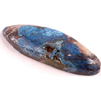 Přírodní kámen Kabošon Azurite Shattuckite č.6443 (37x12x6mm)