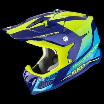 Motodoplněk Moto přilba SCORPION VX-22 AIR ATTIS modro/fluo žlutá 2H57425559
