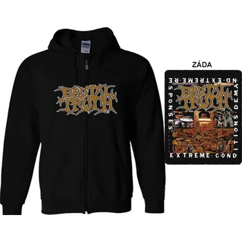 Pánská mikina Brutal Truth - mikina s kapucí a zipem