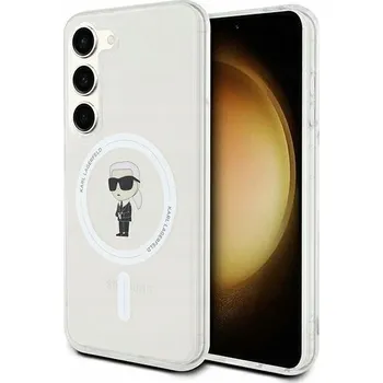 Pouzdro na mobilní telefon Zadní Kryt Karl Lagerfeld pro Samsung Galaxy S23 bílý