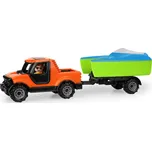 LENA Truckies Pickup s vozíkem a loďkou