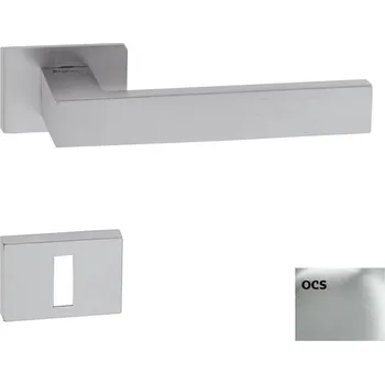 Nábytkové kování Naturel Klika Square-rt,cr broušený, WK hranatý SQUARERTOCS