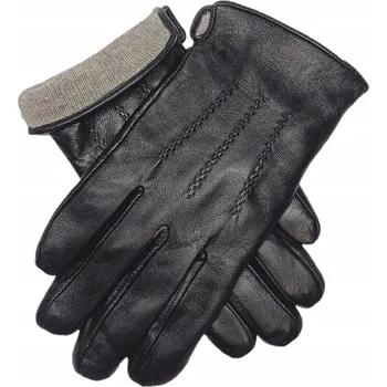 Rukavice Pánské kožené rukavice 100% pravá kůže s vlněnou podšívkou M / 11,5