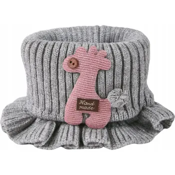 Nákrčník Nákrčník zateplený pružný tunel ručně vyrobený dětský šátek šedý