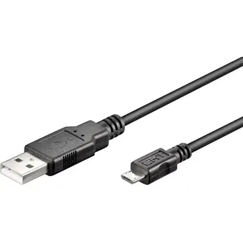 USB hub MicroConnect kabel USB2.0 A (M) - microUSB B (M) 0.6m černá (USBABMICRO0,60)