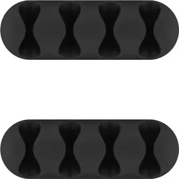 kabelová chránička MicroConnect 4slotový kabelový organizér 2 kusy černá (CABLEMANA-16)