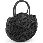 Háčkovaná kabelka z rafie - lýka se zipem 33x37 cm Varianta: 3 černá, Balení: 1 ks