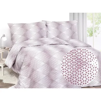 Povlečení Saténové povlečení Geometrické tvary 140x200+70x90