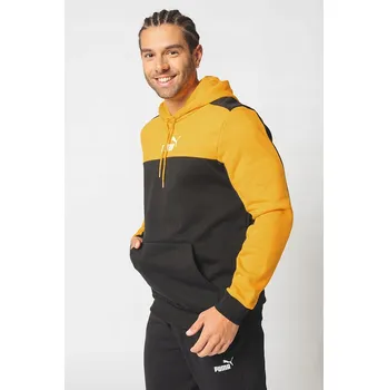 Pánská mikina 3199 PÁNSKÁ MIKINA PUMA KLOKANKA S KAPUCÍ SPORTOVNÍ ZATEPLENÁ ČERNÁ S