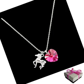 Náhrdelník Stříbrný náhrdelník Aurora - Miluji koně