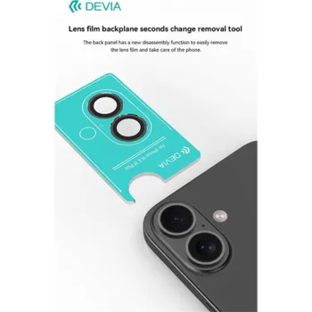 Devia Peak Series Lens Protector pro iPhone 16/16 Plus - Blue