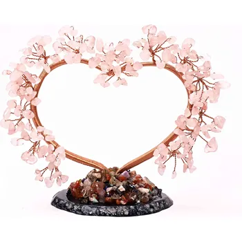 Drahý kámen Magieprirody.cz Strom života srdce Růženín na achátové podložce #ZB464