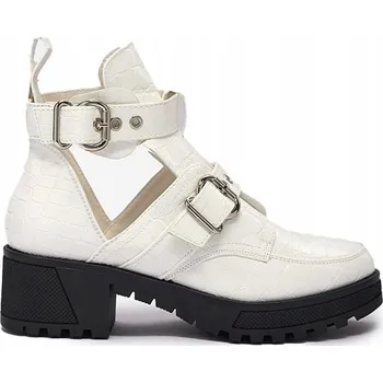 Dámská zimní obuv Royalfashion dámské kotníkové boty s plochým podpatkem velikost 39